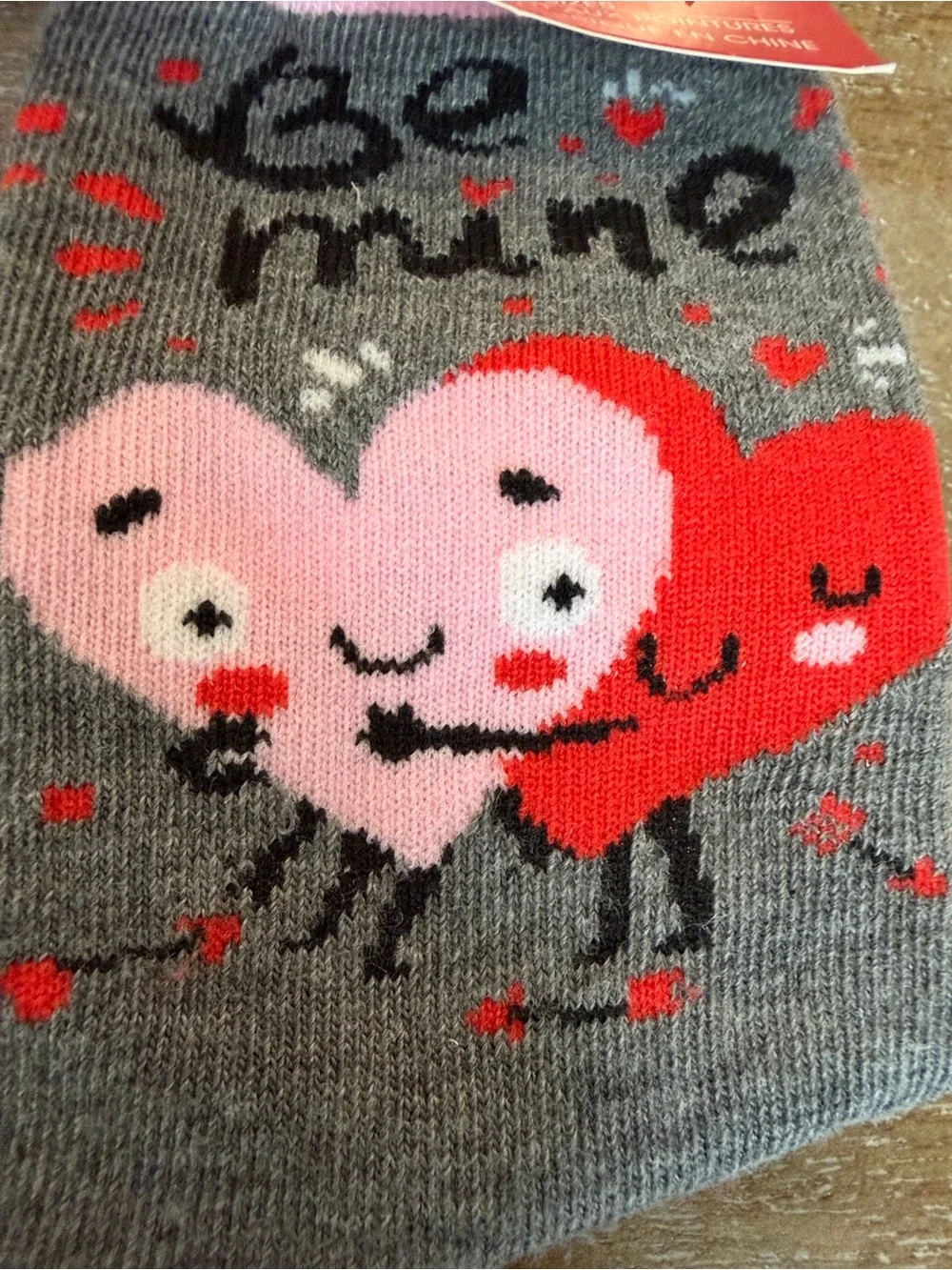 Be Mine Valentines Crew Socks